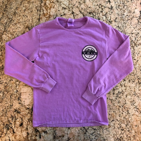 Vail Colorado Long Sleeve Tee Rocky Mountains 1966 Logo T-Shirt - Picture 9 of 9